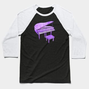 Purple Piano Baseball T-Shirt